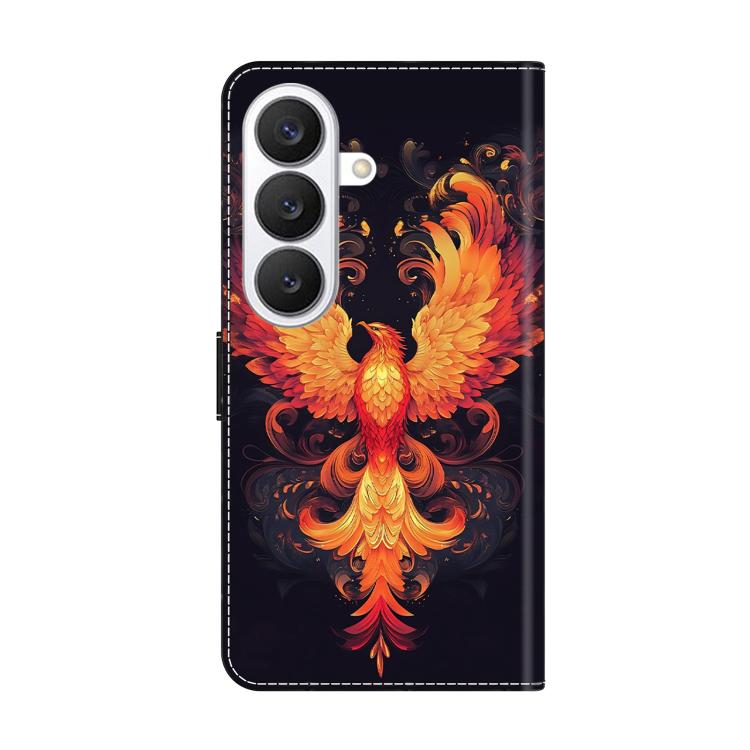 For Samsung Galaxy S26+ 5G Crystal-Like Painted Vegan Leather Phone Case