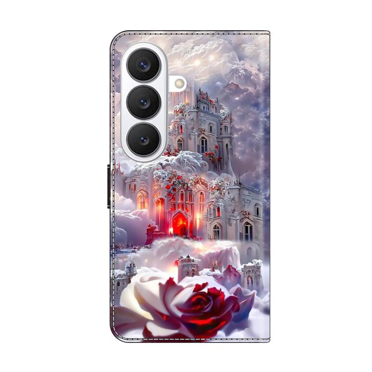 For Samsung Galaxy S26+ 5G Crystal-Like Painted Vegan Leather Phone Case