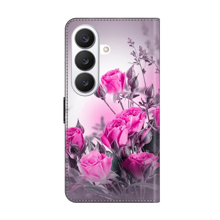 For Samsung Galaxy S26+ 5G Crystal-Like Painted Vegan Leather Phone Case