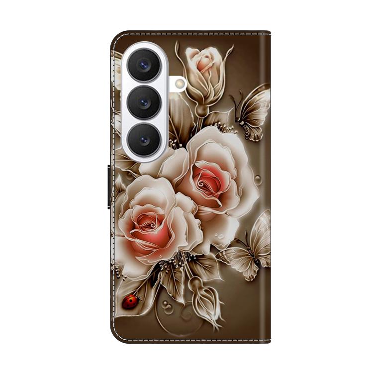 For Samsung Galaxy S26+ 5G Crystal-Like Painted Vegan Leather Phone Case