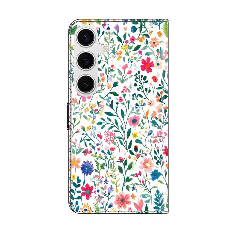 For Samsung Galaxy S25 FE 5G Crystal-Like Painted Vegan Leather Phone Case