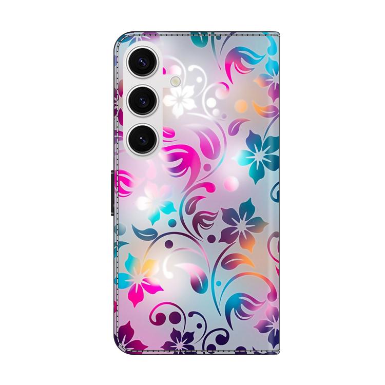 For Samsung Galaxy S24 / S25 5G Crystal-Like Painted Vegan Leather Phone Case