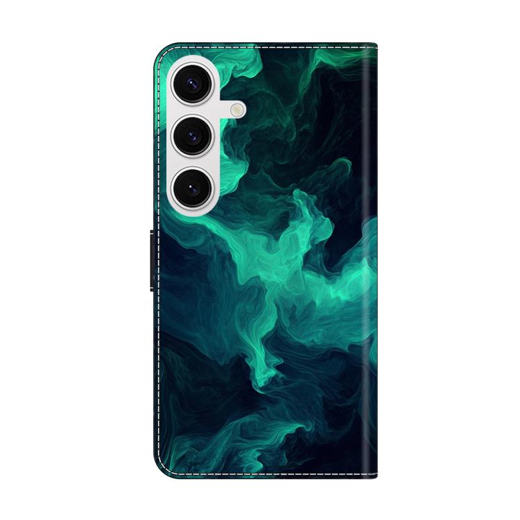 For Samsung Galaxy S24 / S25 5G Crystal-Like Painted Vegan Leather Phone Case