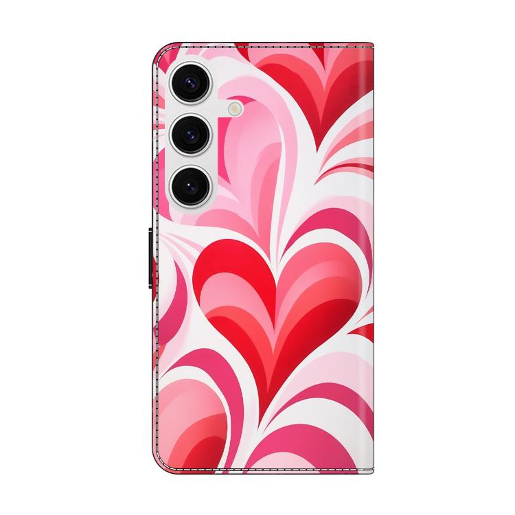 For Samsung Galaxy S24 FE 5G Crystal-Like Painted Vegan Leather Phone Case