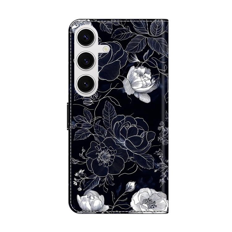 For Samsung Galaxy S24 FE 5G Crystal-Like Painted Vegan Leather Phone Case