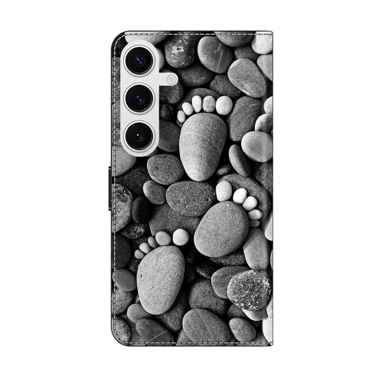 For Samsung Galaxy S24 FE 5G Crystal-Like Painted Vegan Leather Phone Case