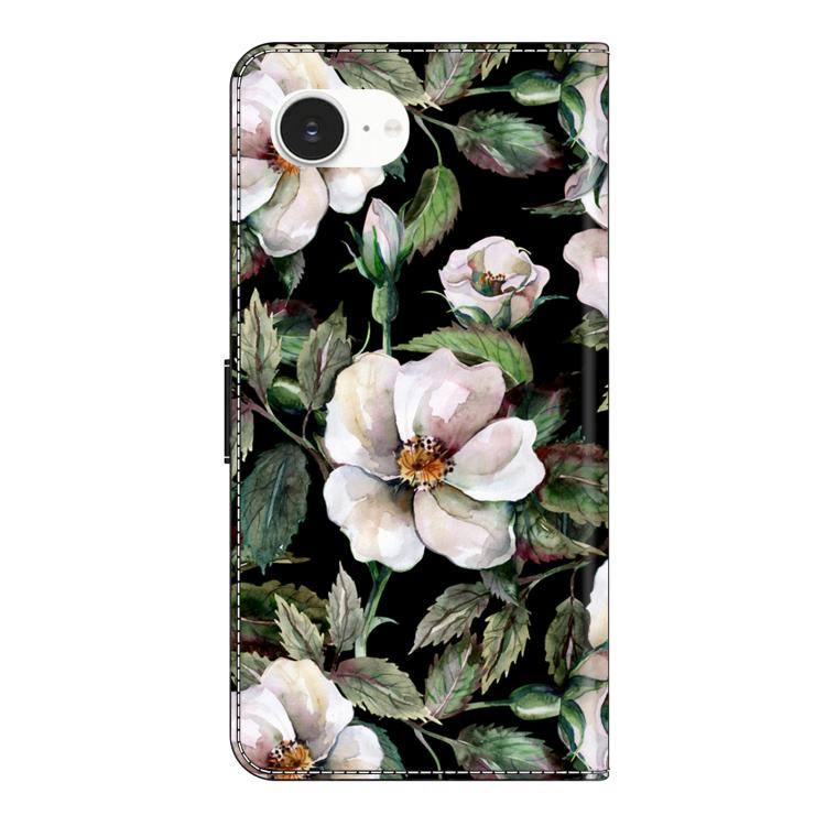 For iPhone 17e / 16e Crystal-Like Painted Vegan Leather Phone Case