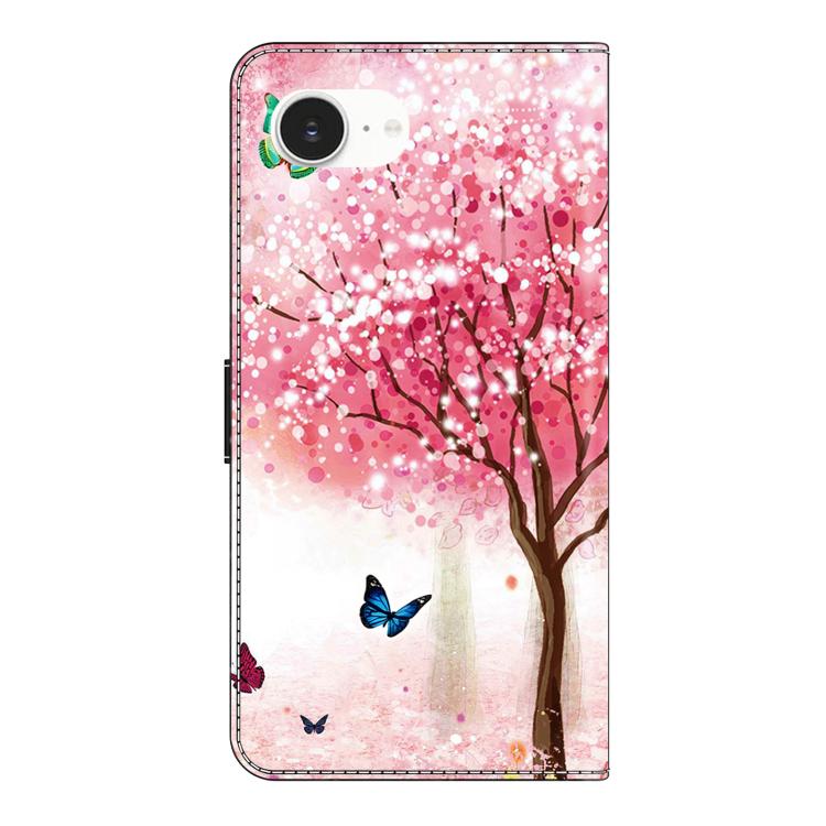 For iPhone 17e / 16e Crystal-Like Painted Vegan Leather Phone Case
