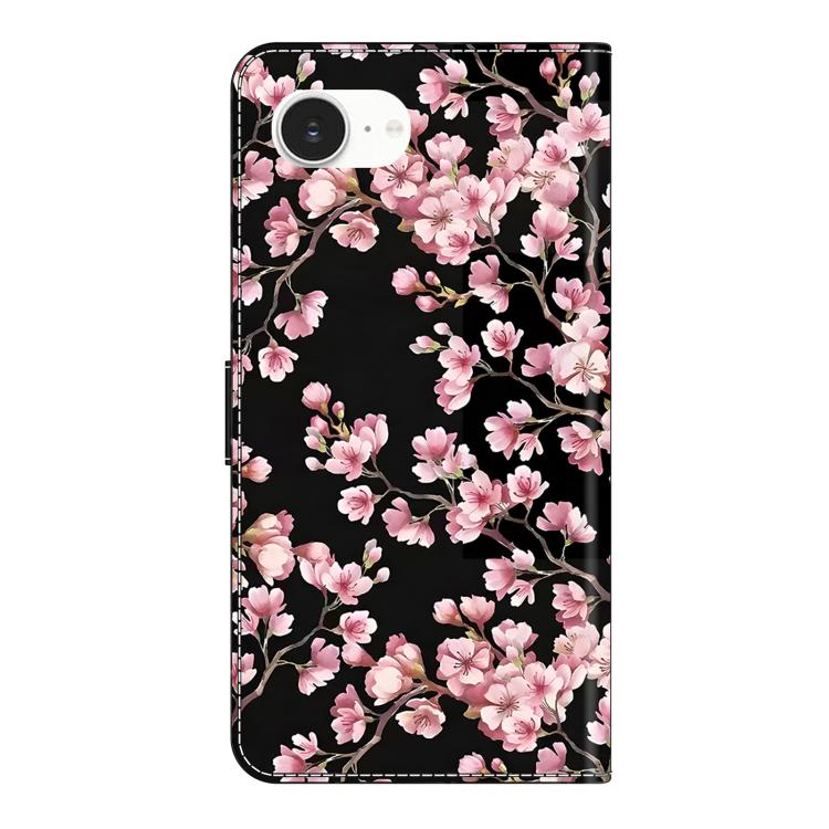 For iPhone 17e / 16e Crystal-Like Painted Vegan Leather Phone Case