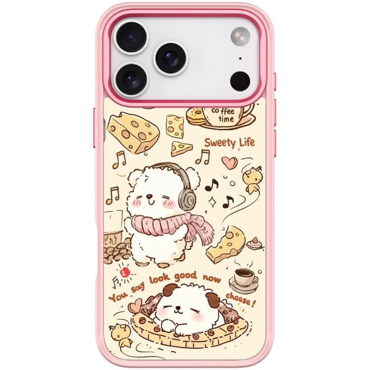 For iPhone 17 Pro Max Adorable Coffee Cat Pattern Magnetic Phone Case
