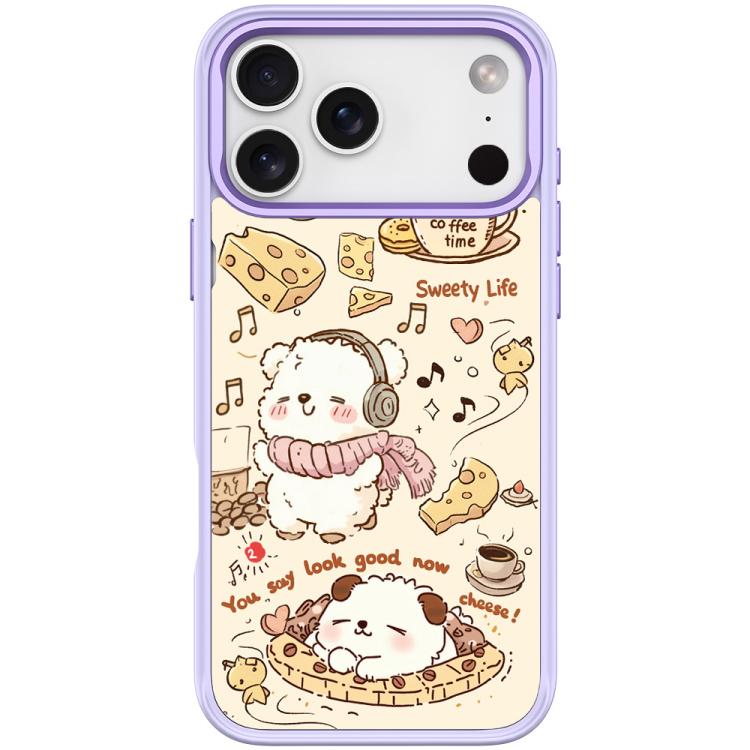 For iPhone 17 Pro Max Adorable Coffee Cat Pattern Magnetic Phone Case