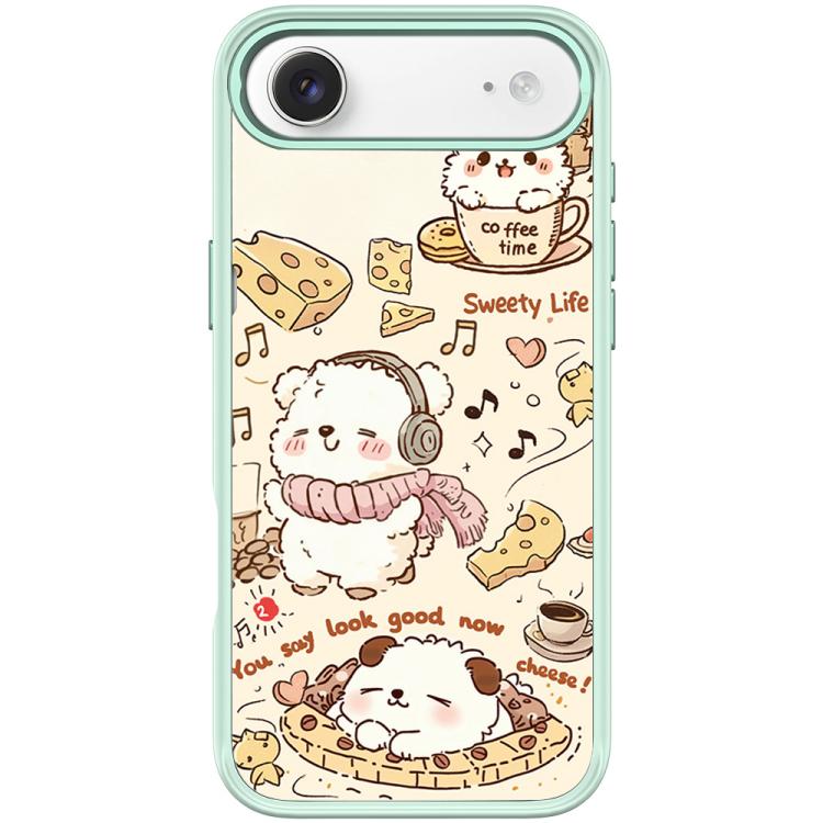 For iPhone Air Adorable Coffee Cat Pattern Magnetic Phone Case