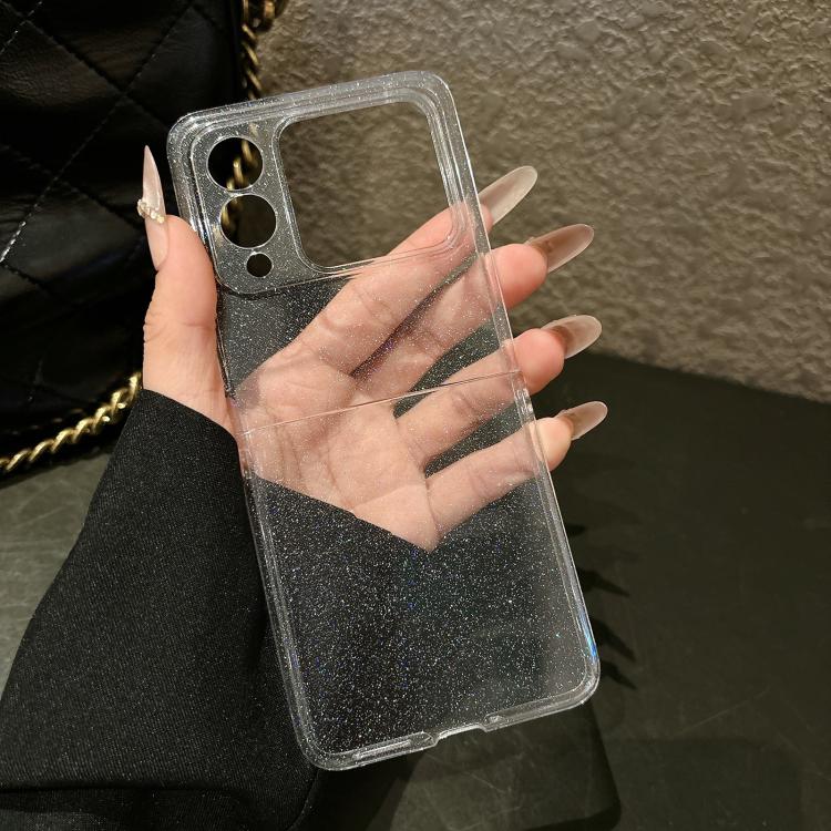 For Huawei nova Flip S Glitter Stardust Series PC Phone Case - Transparent