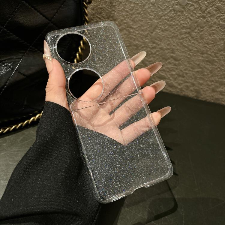 For Huawei Pocket 2 Glitter Stardust Series PC Phone Case - Transparent