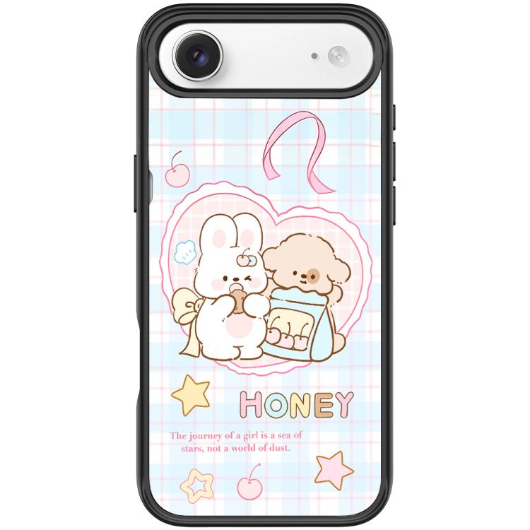 For iPhone Air Adorable Love Rabbit Pattern Magnetic Phone Case