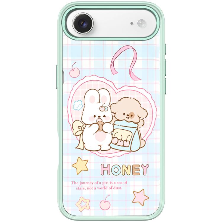 For iPhone Air Adorable Love Rabbit Pattern Magnetic Phone Case