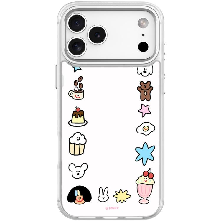 For iPhone 17 Pro Adorable Little Guy Pattern Magnetic Phone Case