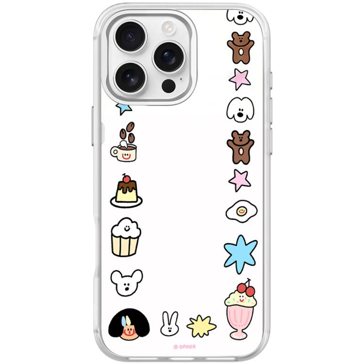 For iPhone 16 Pro Max Adorable Little Guy Pattern Magnetic Phone Case