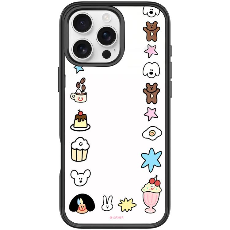 For iPhone 16 Pro Adorable Little Guy Pattern Magnetic Phone Case