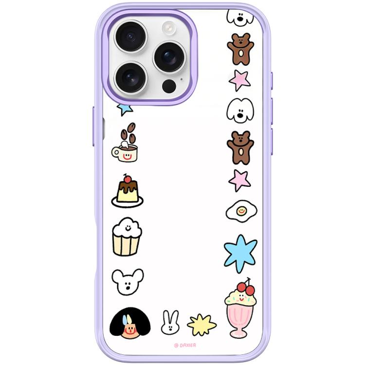 For iPhone 16 Pro Adorable Little Guy Pattern Magnetic Phone Case