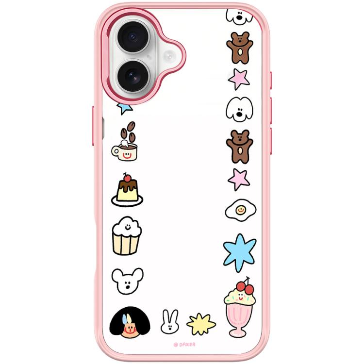 For iPhone 16 Plus Adorable Little Guy Pattern Magnetic Phone Case