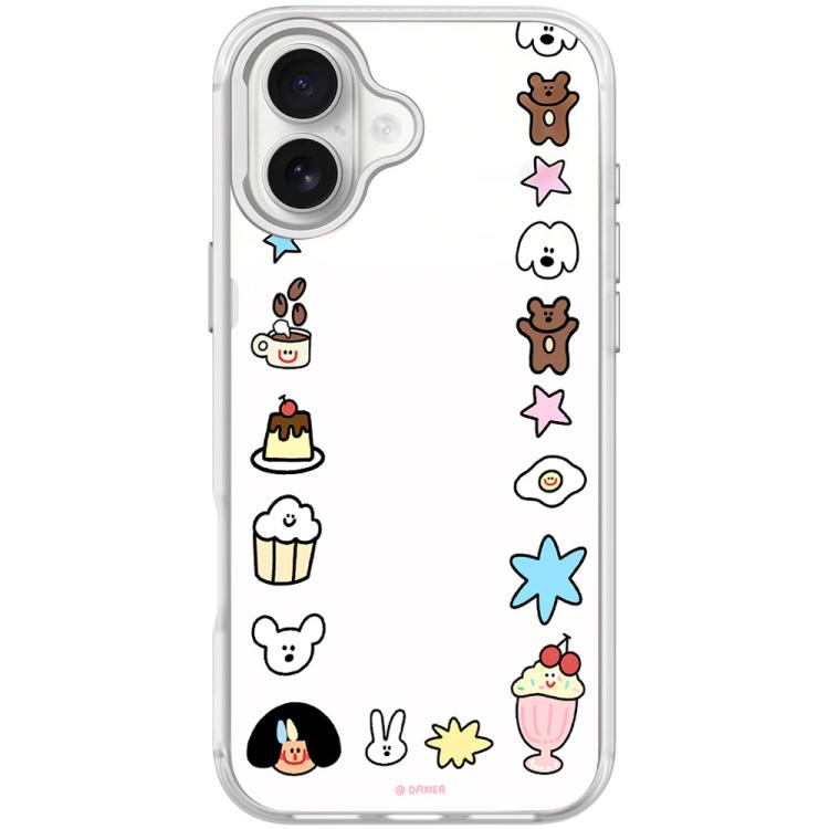 For iPhone 16 Adorable Little Guy Pattern Magnetic Phone Case