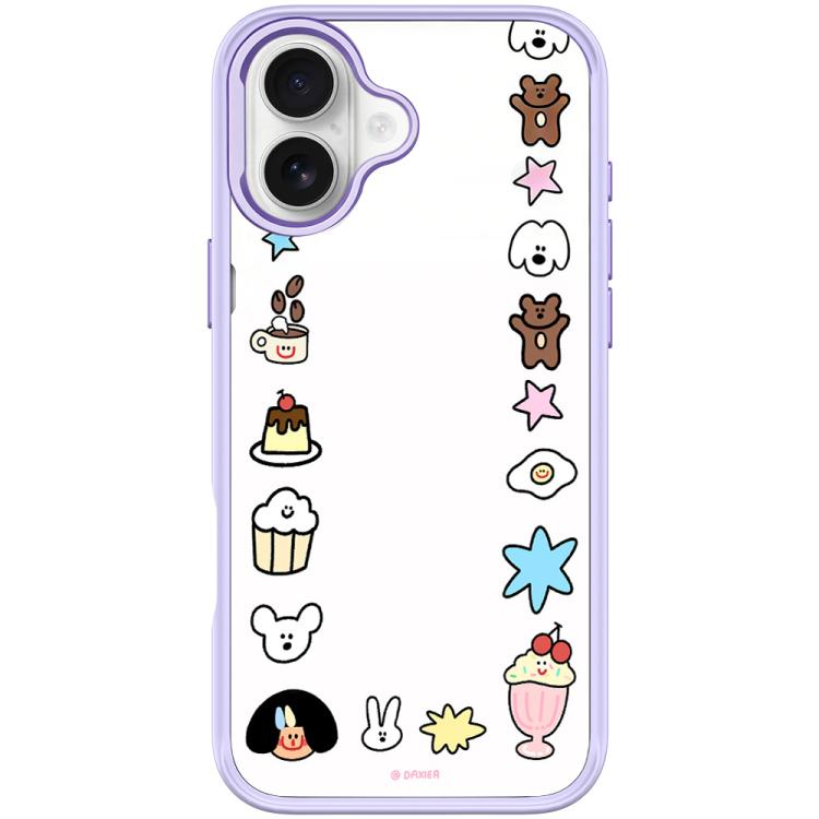 For iPhone 16 Adorable Little Guy Pattern Magnetic Phone Case