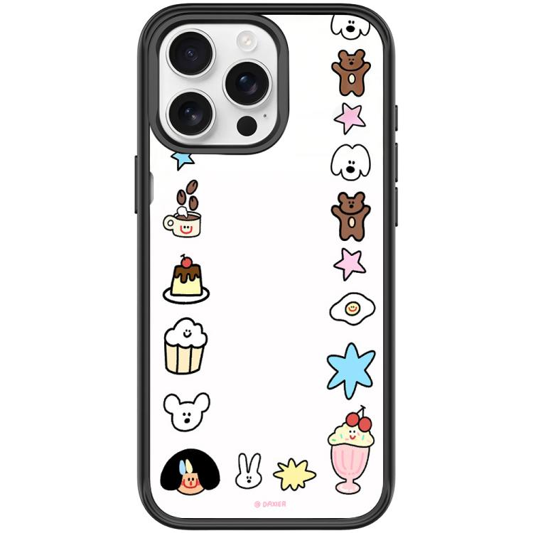 For iPhone 15 Pro Max Adorable Little Guy Pattern Magnetic Phone Case