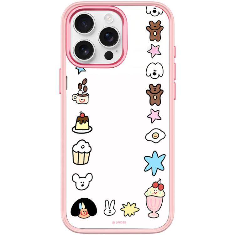 For iPhone 15 Pro Max Adorable Little Guy Pattern Magnetic Phone Case