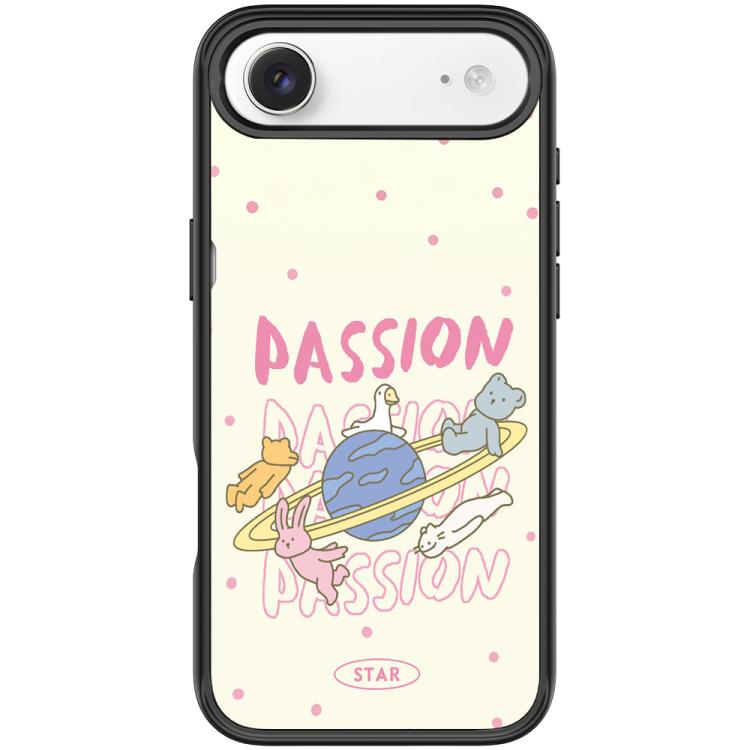 For iPhone Air White Planet Pattern Magnetic Phone Case