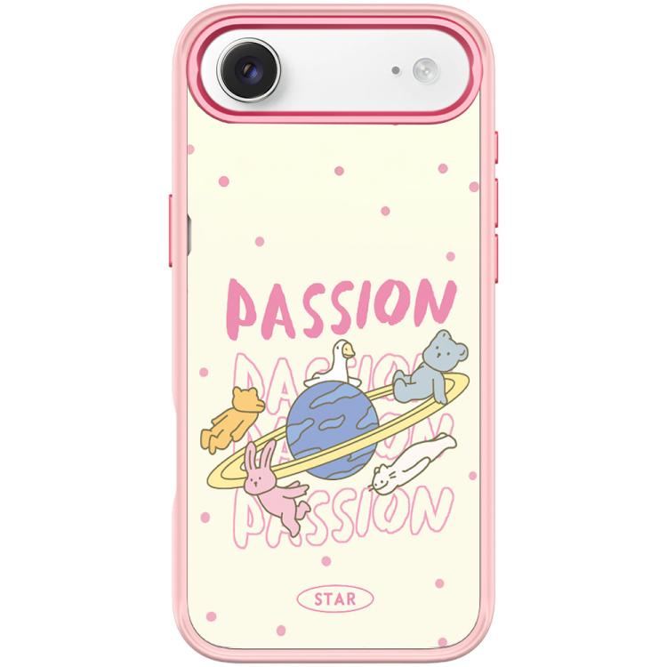 For iPhone Air White Planet Pattern Magnetic Phone Case
