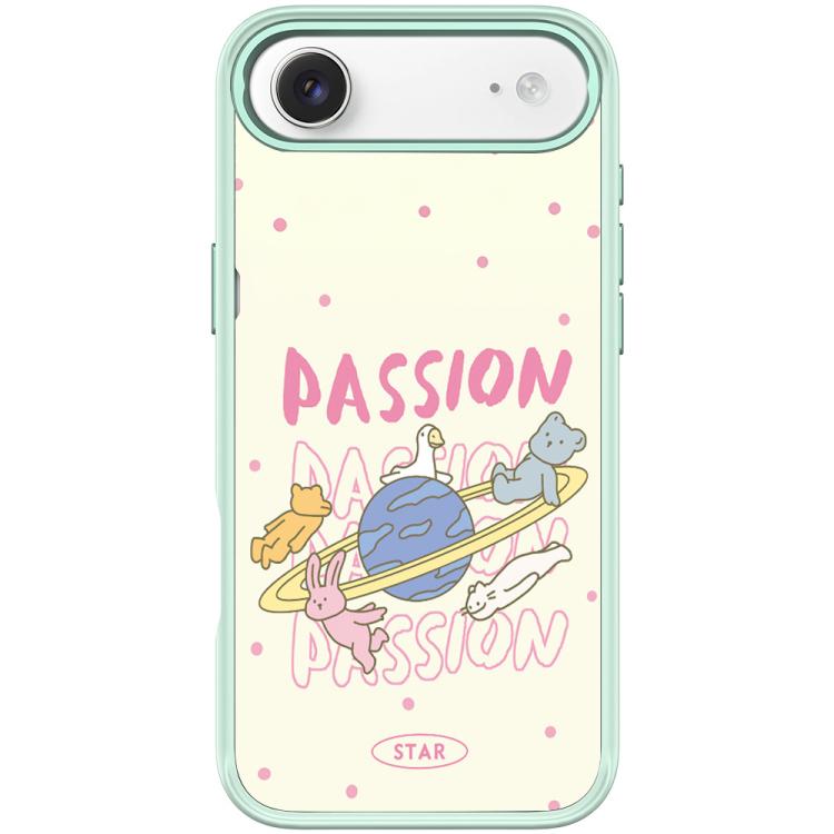 For iPhone Air White Planet Pattern Magnetic Phone Case