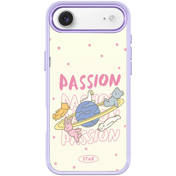 For iPhone Air White Planet Pattern Magnetic Phone Case