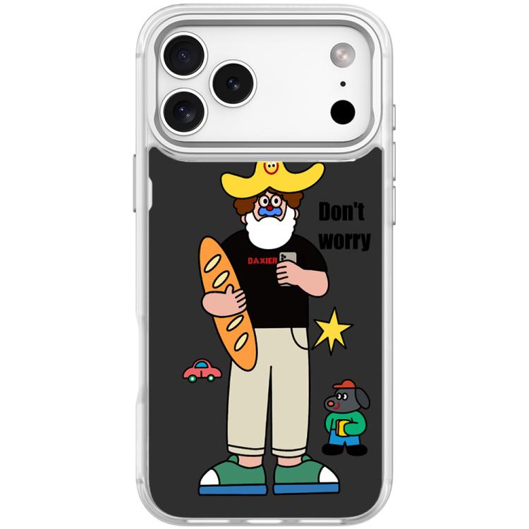 For iPhone 17 Pro Not Anxiety Pattern Magnetic Phone Case