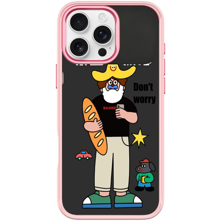 For iPhone 16 Pro Not Anxiety Pattern Magnetic Phone Case