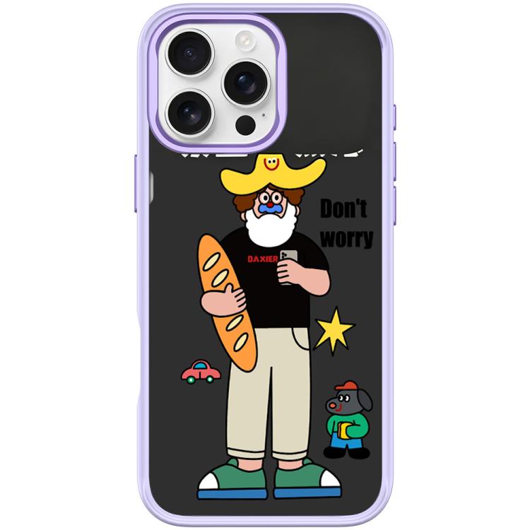 For iPhone 16 Pro Not Anxiety Pattern Magnetic Phone Case