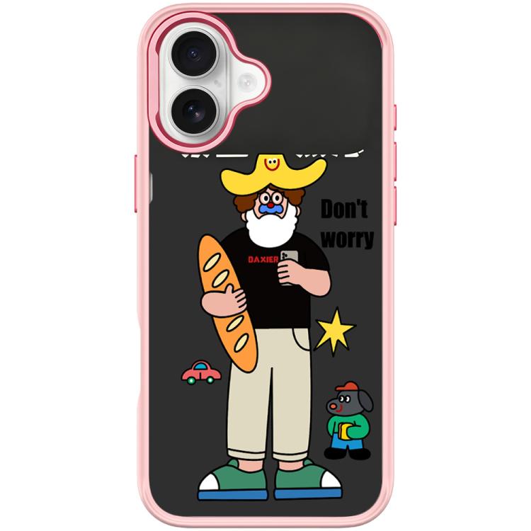 For iPhone 16 Plus Not Anxiety Pattern Magnetic Phone Case