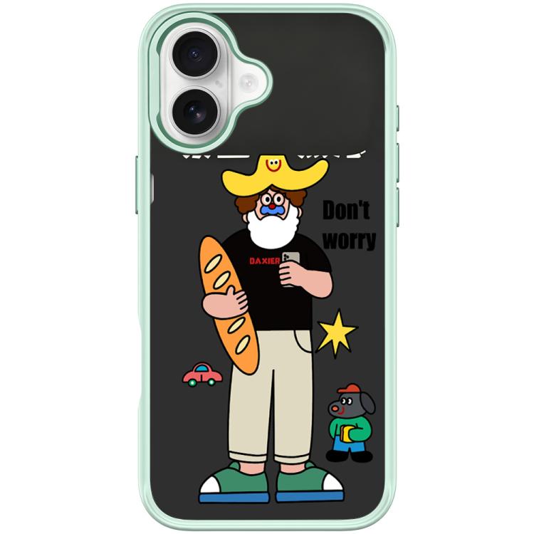 For iPhone 16 Plus Not Anxiety Pattern Magnetic Phone Case