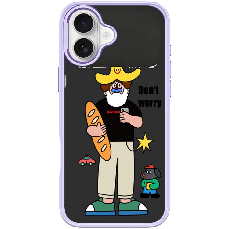 For iPhone 16 Plus Not Anxiety Pattern Magnetic Phone Case