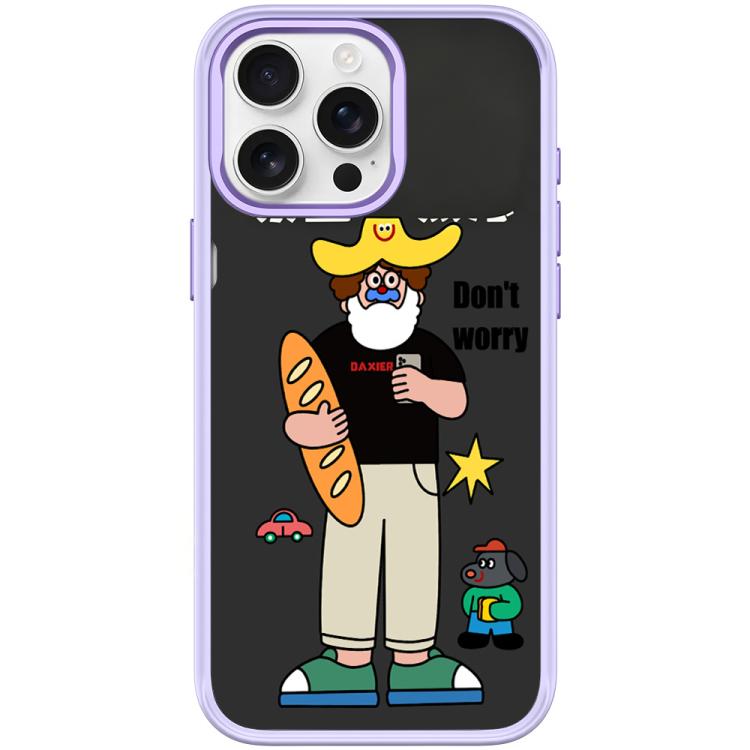 For iPhone 15 Pro Max Not Anxiety Pattern Magnetic Phone Case