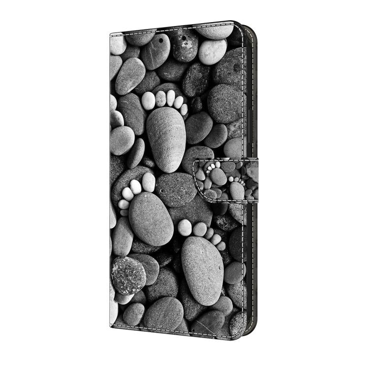 For iPhone 16 Pro Max Crystal-Like Painted Vegan Leather Phone Case