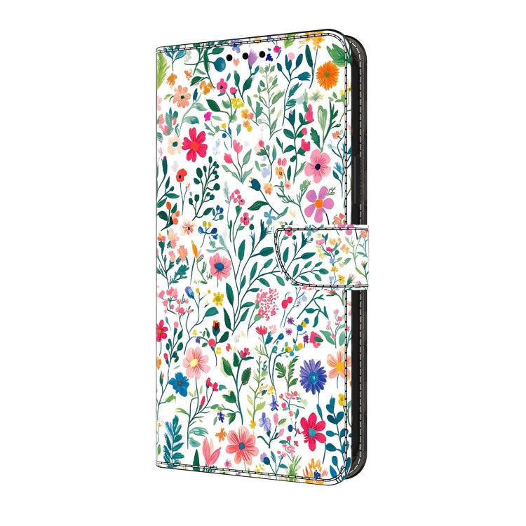 For iPhone 16 Pro Max Crystal-Like Painted Vegan Leather Phone Case