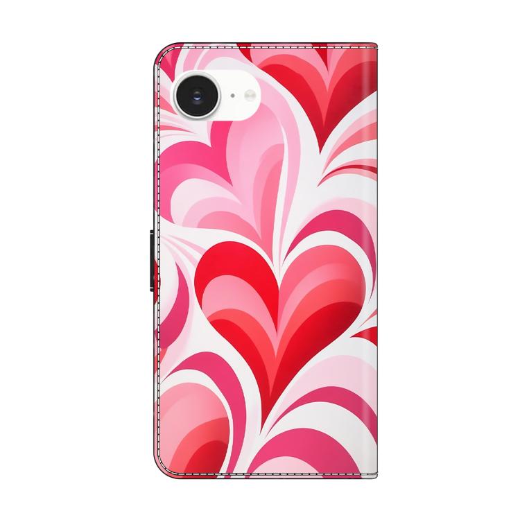 For iPhone 17e / 16e Crystal-Like Painted Vegan Leather Phone Case