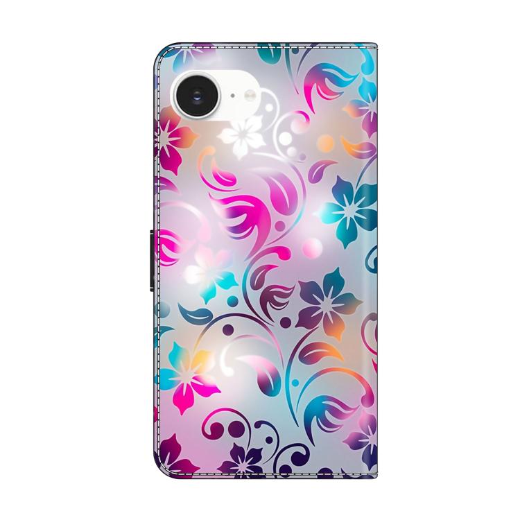 For iPhone 17e / 16e Crystal-Like Painted Vegan Leather Phone Case