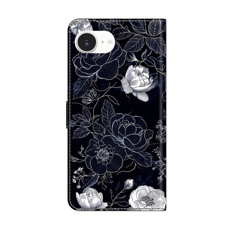 For iPhone 17e / 16e Crystal-Like Painted Vegan Leather Phone Case