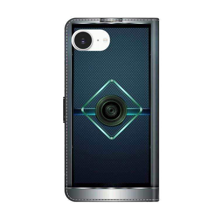 For iPhone 17e / 16e Crystal-Like Painted Vegan Leather Phone Case