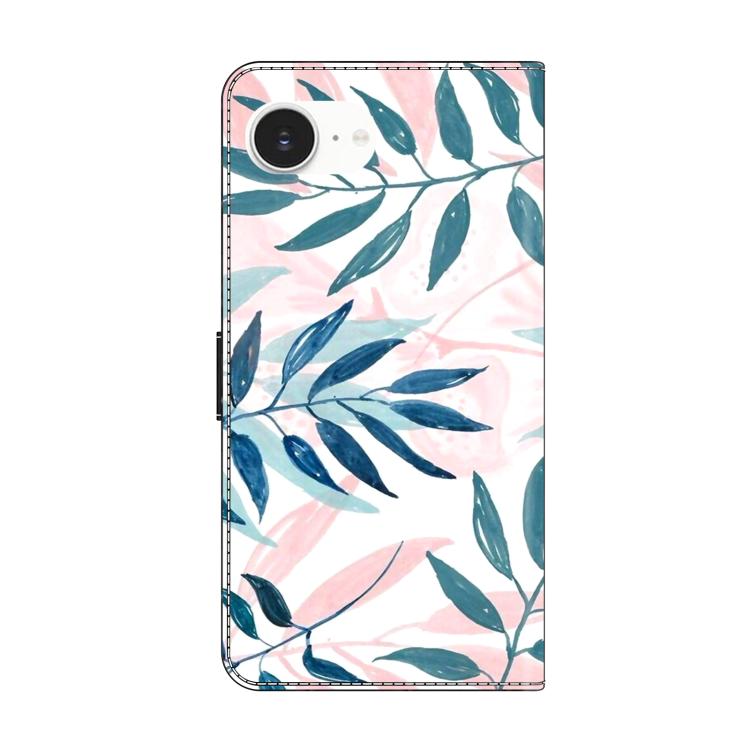 For iPhone 17e / 16e Crystal-Like Painted Vegan Leather Phone Case