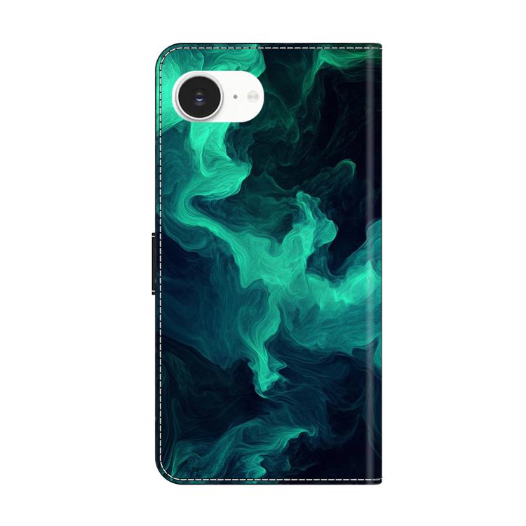 For iPhone 17e / 16e Crystal-Like Painted Vegan Leather Phone Case