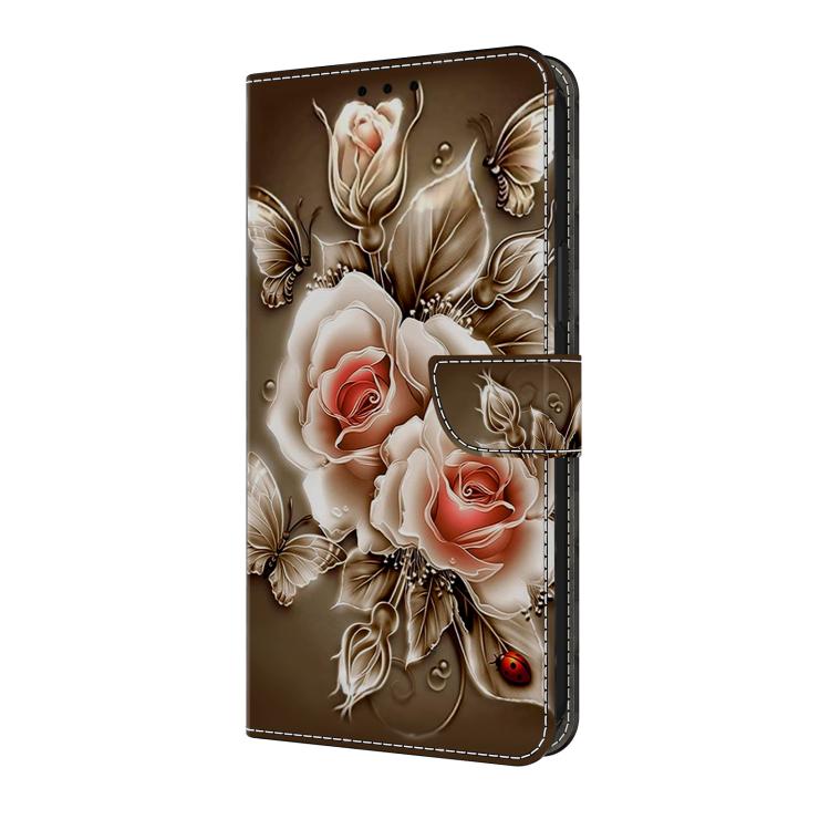 For iPhone 17e / 16e Crystal-Like Painted Vegan Leather Phone Case