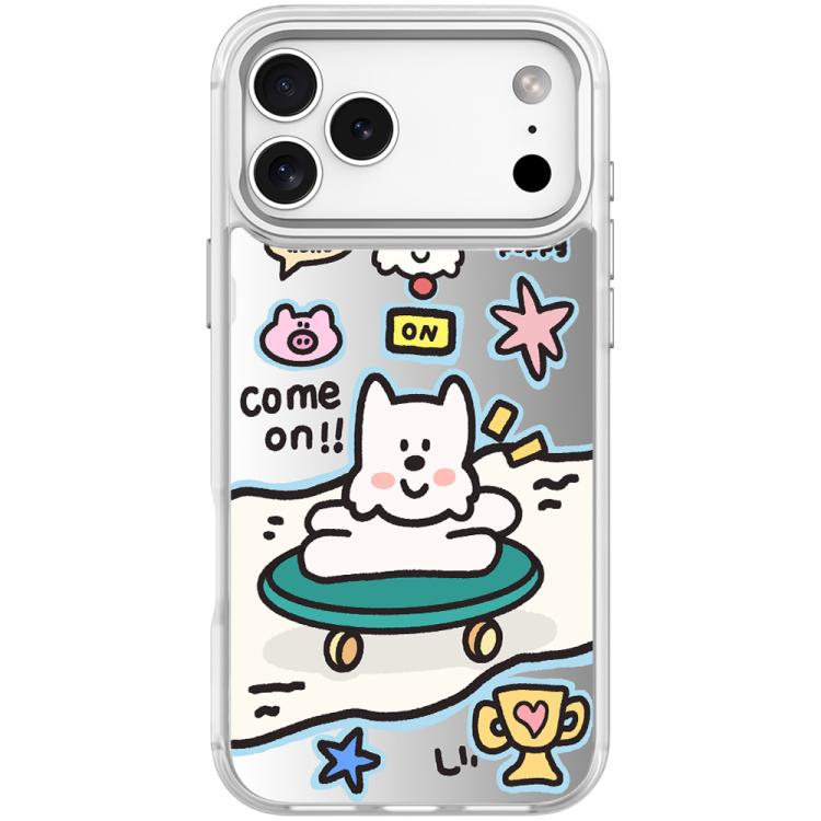 For iPhone 17 Pro Max Happy Weekend Pattern Magnetic Phone Case
